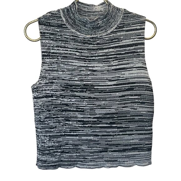 Guess Sleeveless Kaya Space Dye Crop Sweater Ladies Size Large - Picture 1 of 6